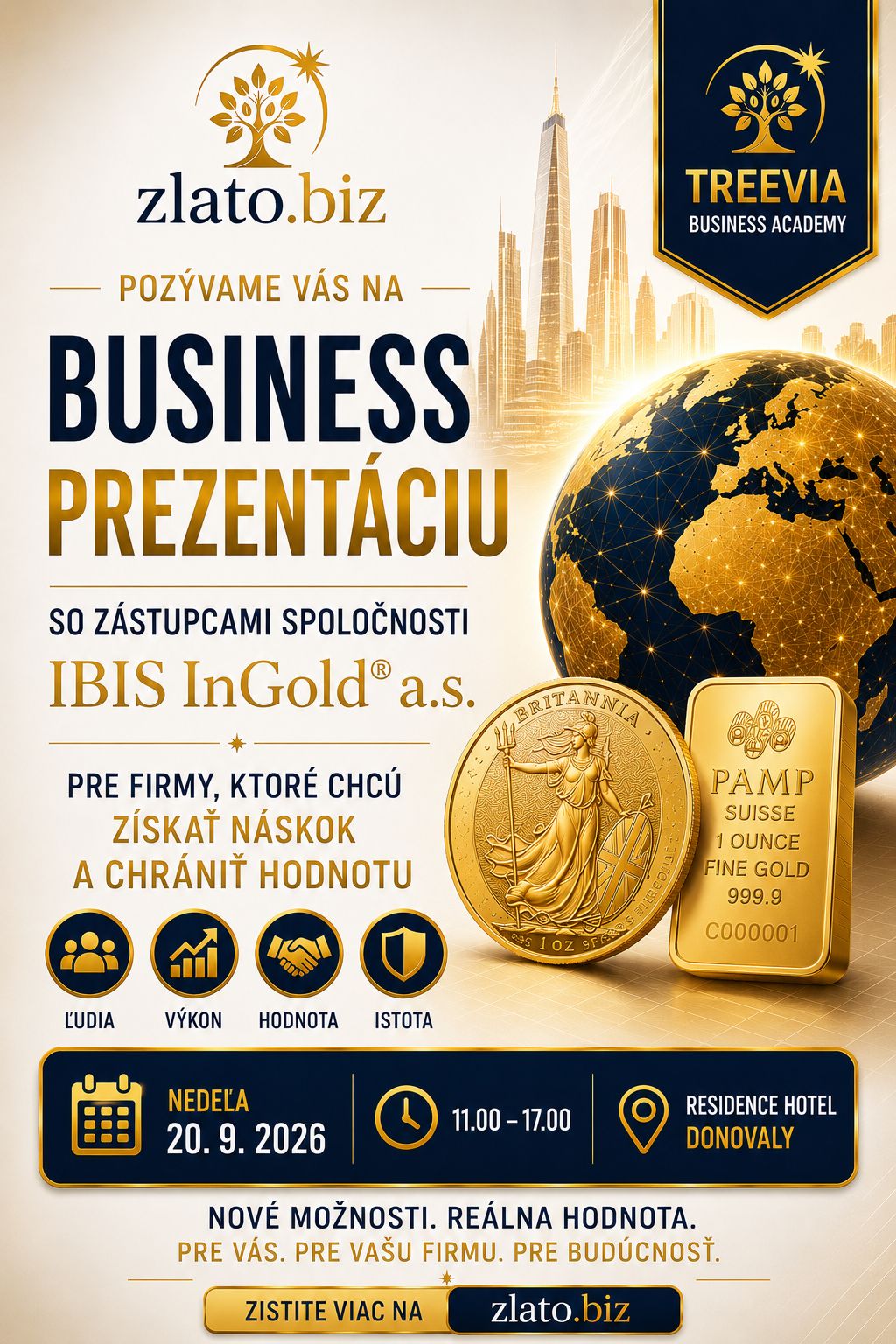 Treevia Business Academy – Business školenie na Donovaloch, 20. 9. 2026